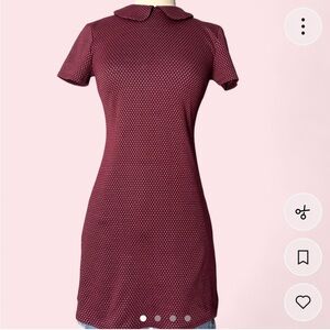 Forever 21 Maroon polka dot Mini Dress